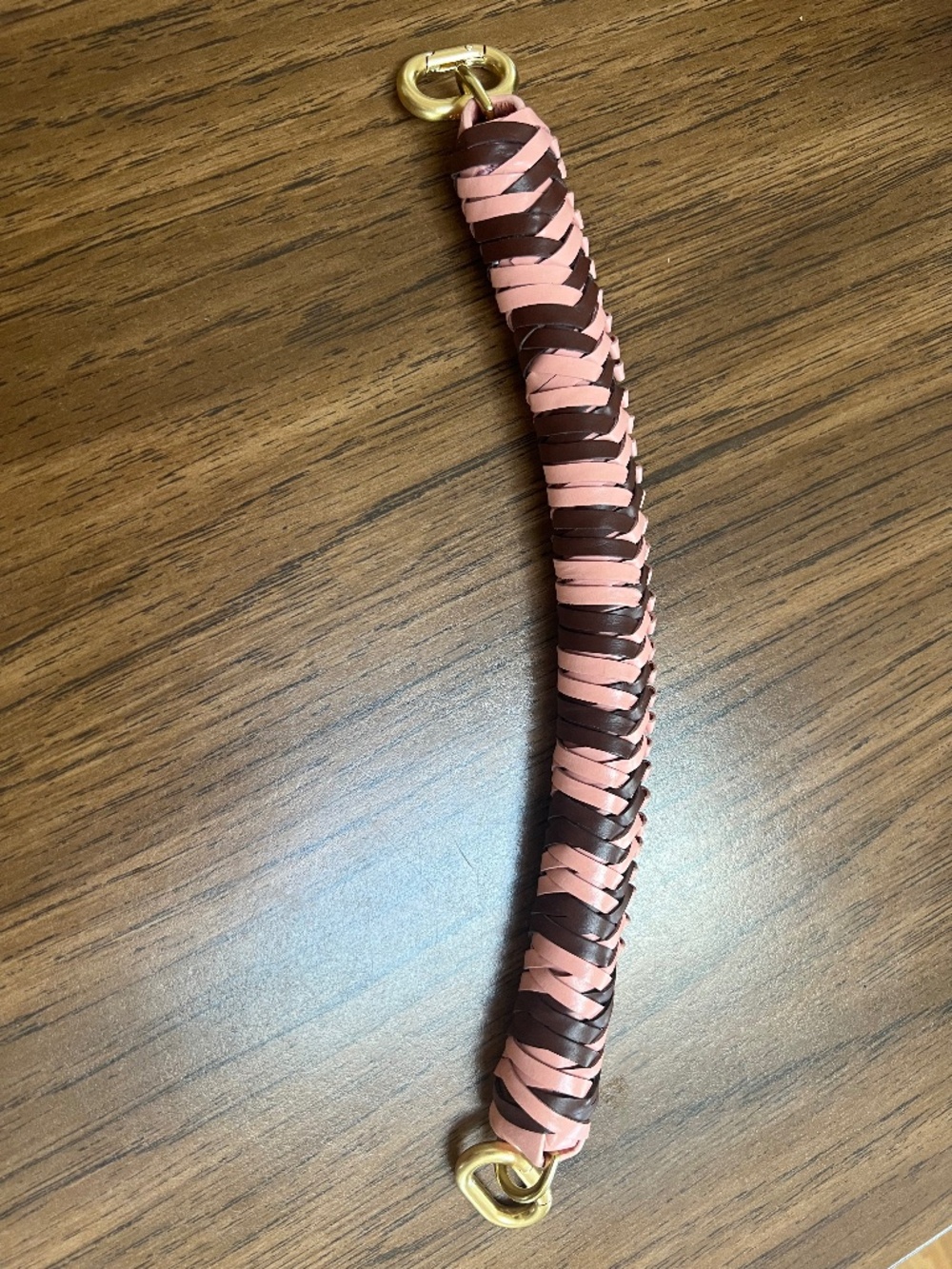 Clare V. Braided Top Handle Rose Clay/Mulberry